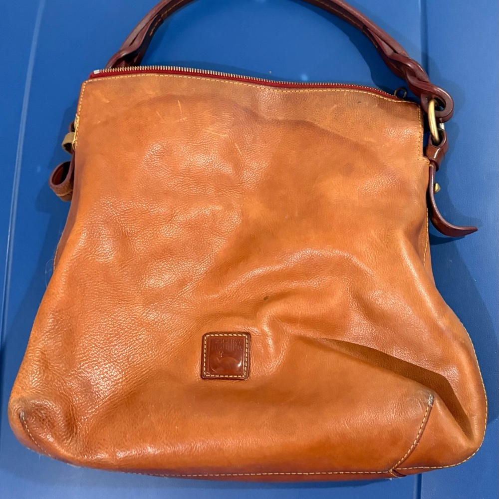 Dooney & Bourke Tan Leather Shoulder Bag